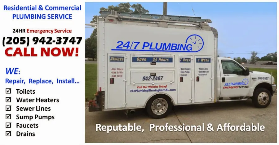 24/7 Plumbing, plumber in Homewood