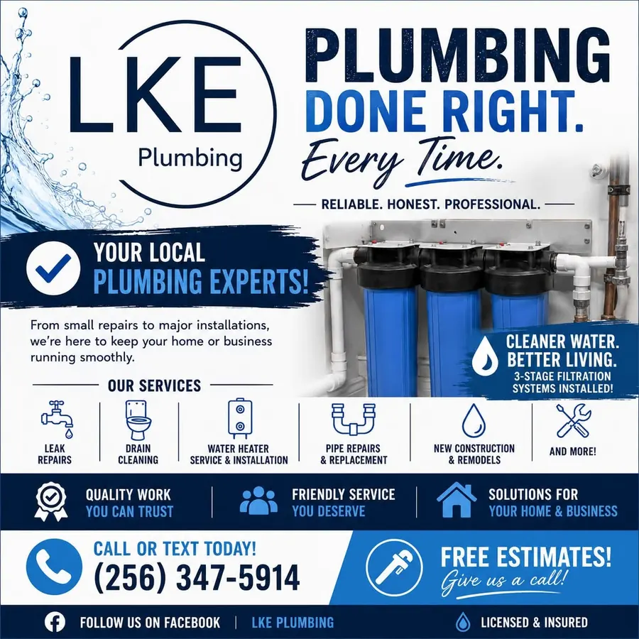 LKE Plumbing, plumber in Hanceville