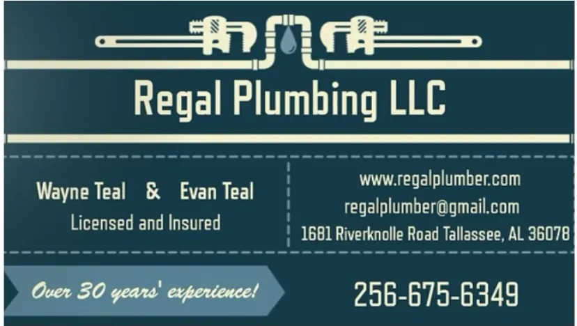 Regal Plumbing LLC, plumber in Wetumpka